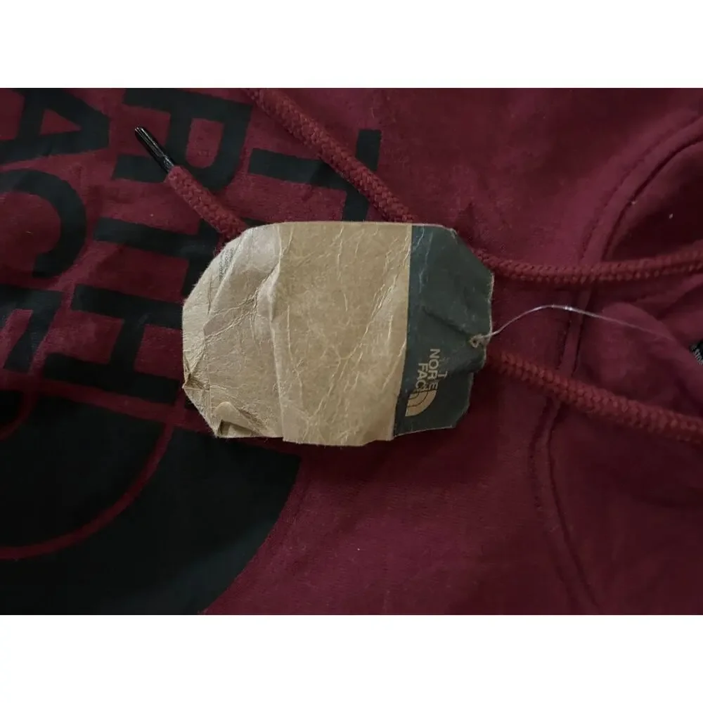 NWT The North Face Circular Design Half Dome Hoodie Mens Small Maroon